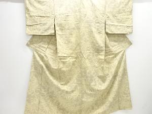 糸菊模様織り出し十日町紬着物